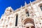 Facade of the church of Santa Maria de Belem and Monastery of Jeronimos, Lisbon