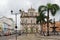 A facade of a colonial baroque church in Salvador