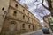 Facade of the convent of the Carmelite Mothers of the Assumption in Huesca