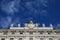 Facade detail of the Imperial Chancellery Wing of Hofburg Palace in Vienna in Austria