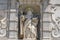 Facade details of Iglesia-convento y Museo de Santa Teresa (Church-Monastery and museum of Saint Therese). Avila, Spain.