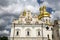 Facade of Dormition Cathedral in Kiev, Ukraine