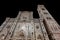 Facade duomo Basilica di Santa Maria del Fiore Florence Firenze Tuscany Italy night