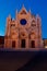 Facade Duomo Cathedral Assumption Mary evening, Siena, Italy