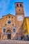 The facade of Duomo di Lodi, Lodi, Italy