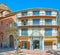 The facade of Economic Society Headquarters, Malaga, Spain