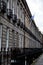 Facade of Edinburgh Town Houses showing ornate balustrades.