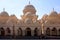 Facade of El Mina Masjid Mosque in Hurghada, Egypt on Sunny Day with Blue Sky