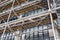 Facade with escalators of the famous Centre Pompidou in Paris, France