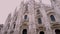 Facade of famous Milan Cathedral, Duomo di Milano, Italy.