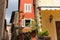 Facade fragment of typical Italian house, Tuscany, Italy