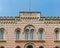 Facade and front entrance of the Arsenal of Verona, Italy