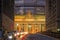 Facade of Grand Central Terminal at twilight in New York