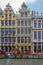 Facade of the Guilds of Grand Place, Brussels, Belgium