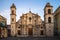 Facade of Havana Habana Cathedral in Cuba