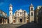 Facade of Havana Habana Cathedral in Cuba