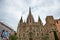 Facade of Historic Barcelona Cathedral in Spain