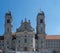 Facade of the historic cloister of Einsiedeln, Switzerland