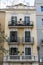 Facade of a house in the Eixample in Barcelona, Catalonia, Spain