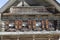 Facade huts. Museum of Wooden Architecture Vitoslavlitsy. Velikiy Novgorod.