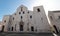 Facade of iconic basilica San Nicola in downtown Bari, Southern Italy