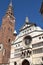 The facade of the imposing Cathedral of Cremona - Cremona - Ital