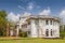 The facade of Jetavana Museum, located in old mansion next to the large garden and archaeological site of Vihara, Anuradhapura,