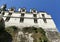 Facade of the lodge of the Royal City of Loches built directly above the rock