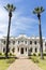 Facade of the main building of the Faculty of Theology of the Stellenbosch University in Stellenbosch, Western Cape, South Africa