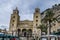 Facade of the main church of cefalu sicily