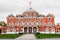 The facade and the main porch of the Petroff palace, Moscow, Russia.