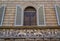 Facade of a medieval Renaissance gothic building, Centro Storico, Florence Italy