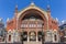 Facade of the Mercado Colon market hall in Valencia