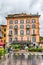 Facade of the Metropole Hotel in Bellagio, Lake Como, Italy