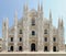 Facade of Milan Cathedral (Duomo), Lombardy, Italy