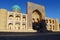 Facade Miri Arab in Bukhara