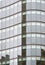 Facade of modern glass office building