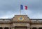 Facade of the National Assembly in Paris France