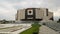 Facade of National Palace of Culture in Sofia, Bulgaria, architectural landmark