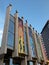 Facade of the new west yorkshire playhouse theatre building in saint peters street Leeds