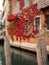 Facade of an old house in Venice