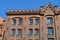 Facade of an old Marzipan storehouse in LÃ¼beck