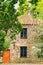 Facade of an old stone building in Colonia del Sacramento, Uruguay