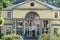 Facade of one of the thermal establishments in Cauterets France