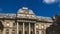 Facade of Palais de Justice in Paris, France