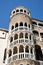 Facade of Palazzo Contarini del Bovolo in Venice, Italy with the famous snail staircase