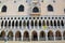 Facade of Palazzo Ducale in Venice, Italy.