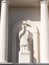 Facade of Parish Church with statue of Saint John of Nepomuk, Woudrichem, Netherlands