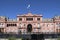 Facade of the Pink House, Casa Rosada, in Plaza de Mayo, Buenos Aires, Argentina