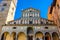 Facade of Pistoia Cathedral, Tuscany,  Italy